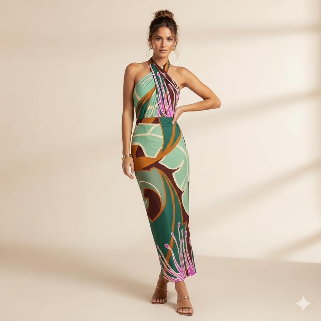 AARAM Stylish Premium Women's 1 Pc, 2 pc Swimsuit with Cover Ups/Wrap Skirt/Sarong/Monokini Swimwear Beachwear