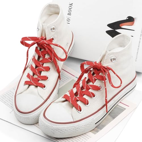 DANHUA Thick Sneakers Shoe Laces: Red White Laces 47 Inch by DANHUA - Used condition - Image 4
