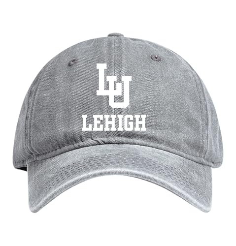 Lehigh University Mountain Hawks Officially Licensed Dad Hat - Unisex Baseball Cap Colorful Logo Gray