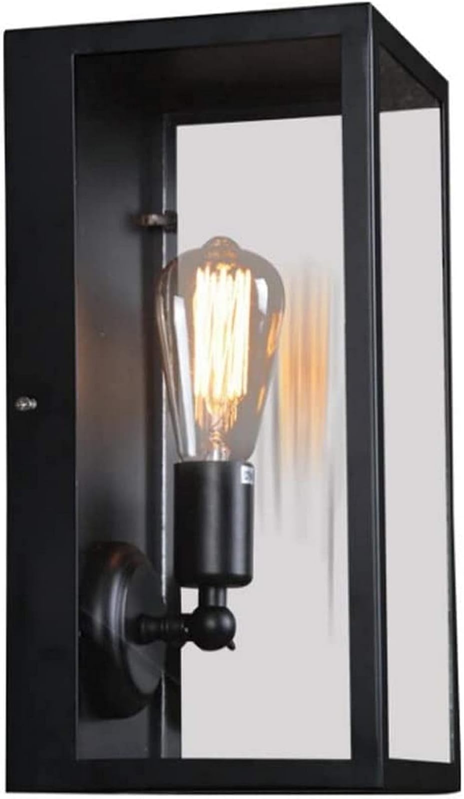 TEmkinWall Light Loft Antique Wall Light, Industrial Embedded Sconce Wall Lamp E27 Socket Clear Glass Lantern for Bar Restaurants Coffee Shop Pathway GardenHome Decor Wall Lamp