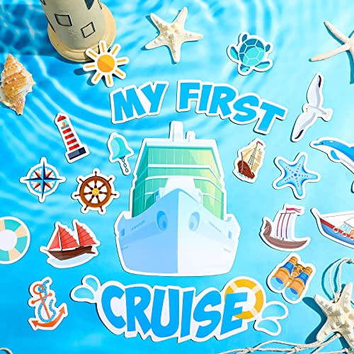 20 imanes decorativos para puerta con temática de crucero miniatura 4