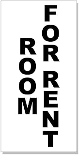 Room for Rent Black Decal Sticker Retail Store Sign Sticks to Any Surface