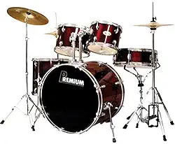 Bateria Acústica DX822 Vinho PREMIUM