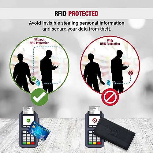 SKYLE Ladies Purse Handbag (Taupe), Pure Leather RFID Wallet for Women, Stylish Clutch Purse4