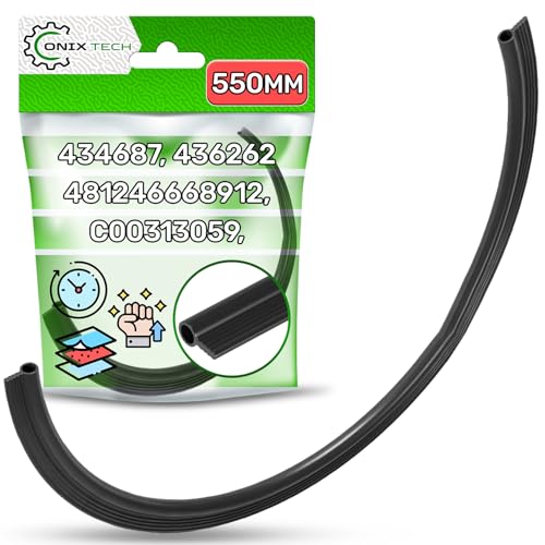 Dichtung Spülmaschine mit Größe 550 mm x 8 mm x 20 mm Gummi Türdichtung Geschirrspüler mit dem Originalcode 481246668912 für Whirlpool C00313059 für Indesit für Ariston - Garantie 5 Jahre - ONIX TECH