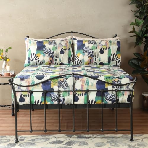 Image of Bedsheet Set | GOTS Certified 100% Organic Cotton Percale | 200 TC | Breathable & Skin-Friendly (Single, Safari)