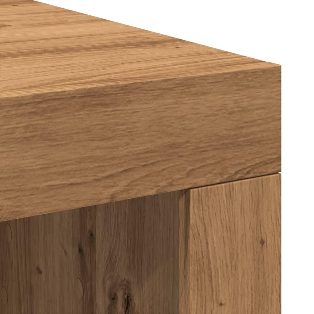 vidaXL Mesa de Centro Madera de ingeniería Roble Artisan 102x50x35 cm, mesita de Centro, Mesa de sofá, mesita de sofá, Mesa de salón, Mesa Auxiliar