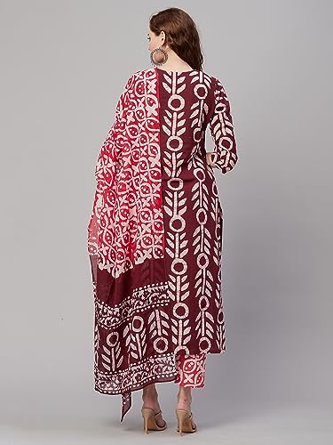 Image of ANNI DESIGNER Women Kurta with Pant |Material: cotton blend