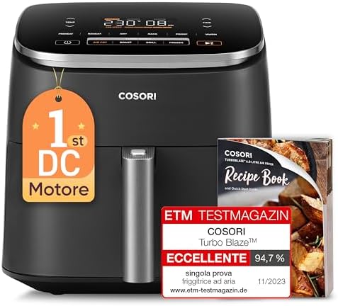 COSORI Friggitrice ad Aria Turbo Blaze 6 Litri, Air Fryer con DC ...