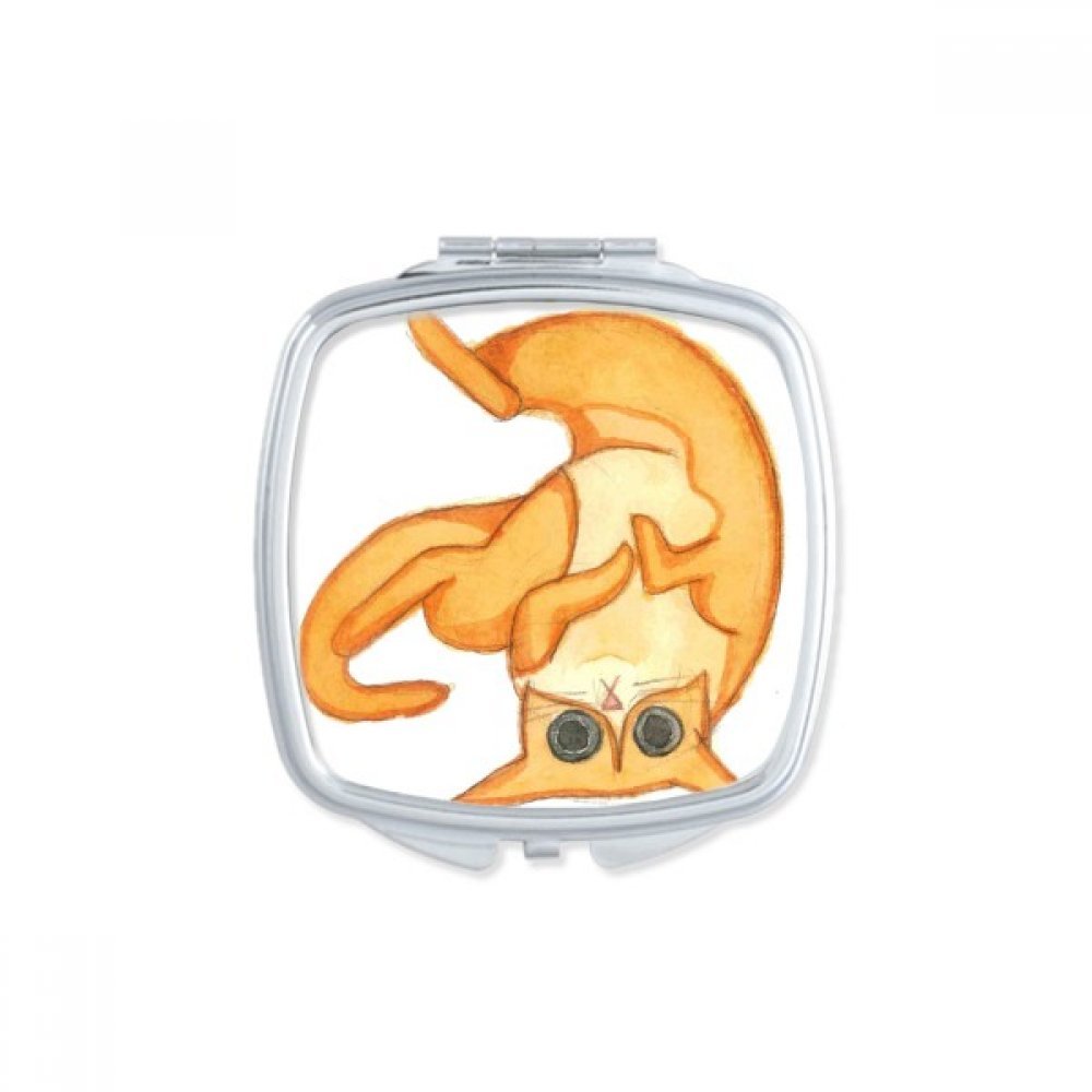 Miroir de poche Miaoji Chat Orange résout le problème des maquillage ratés en voyage