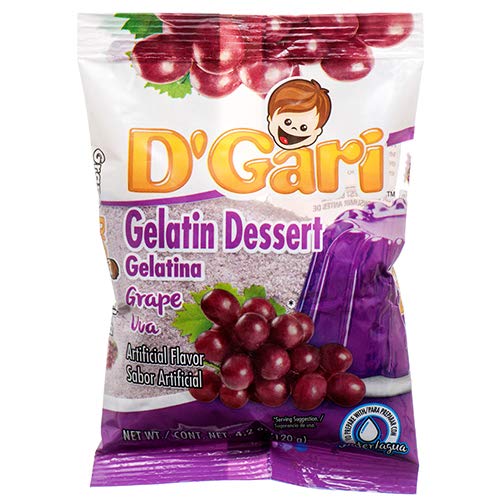 New 378158 Dgari Water Gelatin Grape 4.2Z (24-Pack) Snacks Cheap Wholesale Discount Bulk Snacks Snacks Pineapple