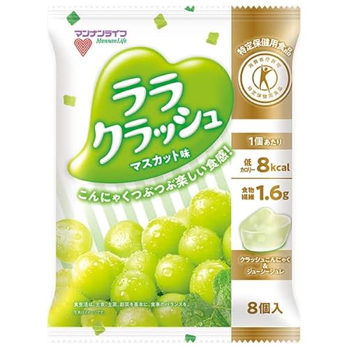 マンナンライフ 蒟蒻畑 ララクラッシュ マスカット味【特定保健用食品 特保】 (24g×8個)×12袋入×(2ケース)