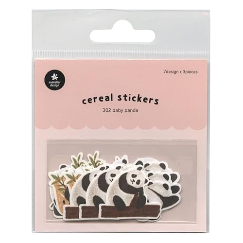 スワテリエ シリアルステッカー 302 baby panda 7種各3枚計21枚入り