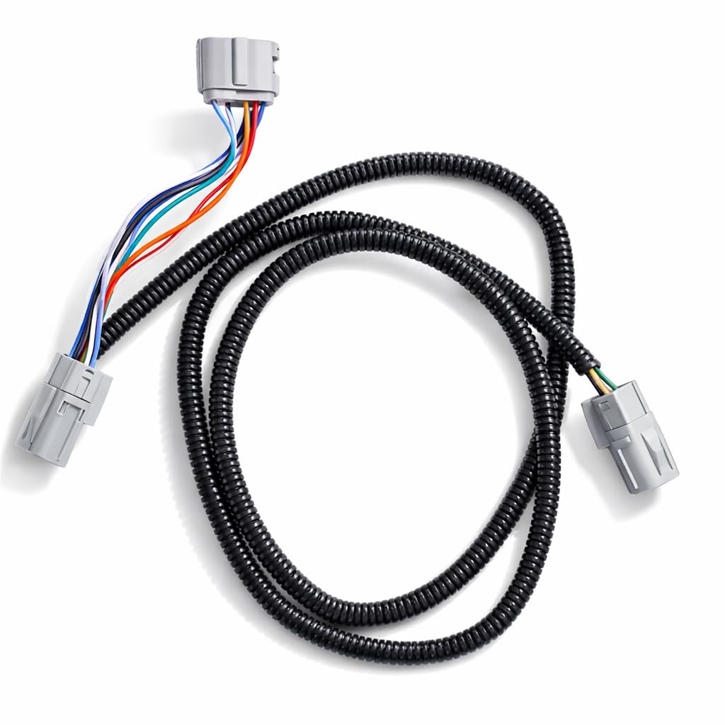 Keenso Front Camera Harness, Replacement 12V LED Illuminated Front View Camera Harness for Vehicle Harness, 2018 2021 Car SUV Truck DIY Installation