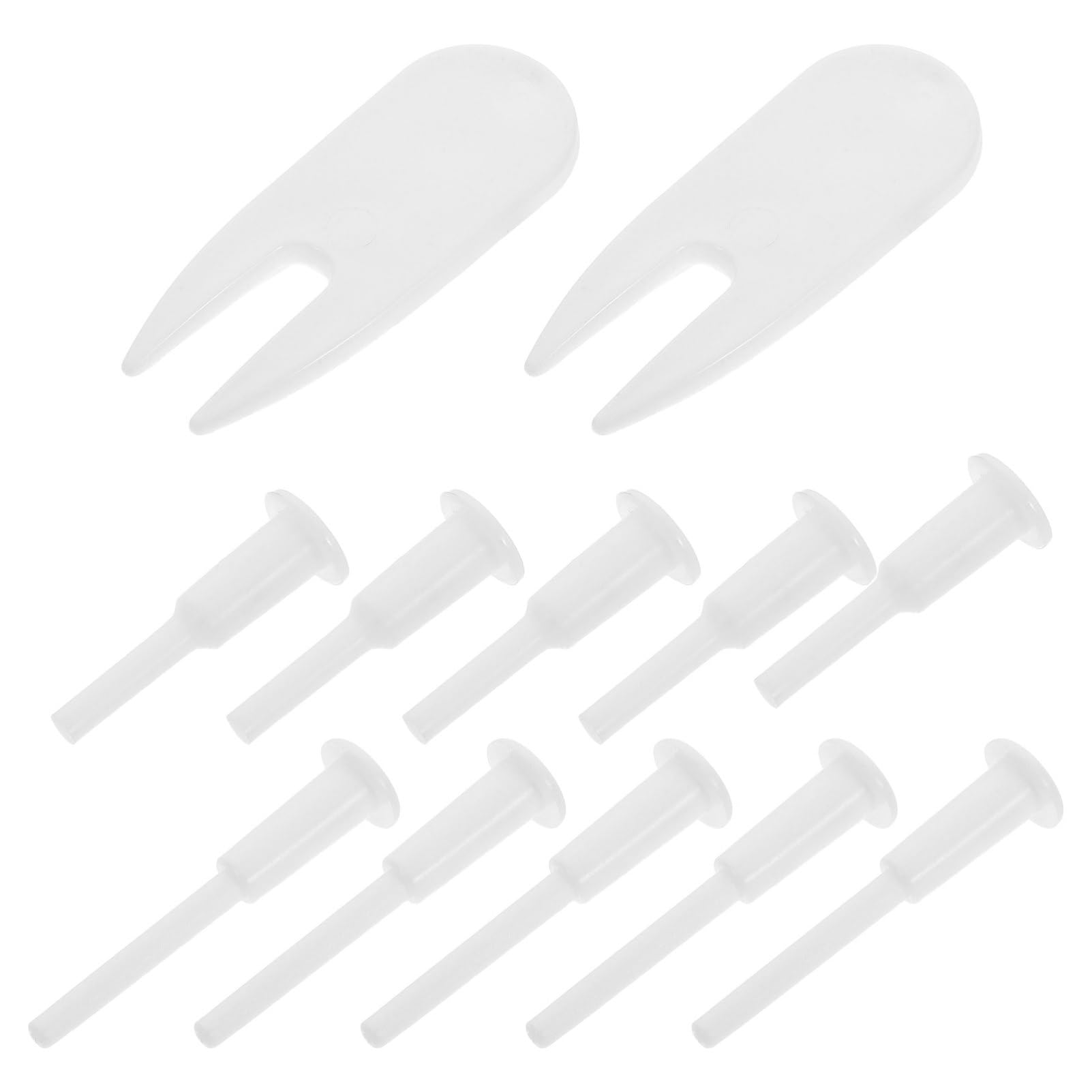 Mipcase 12pcs Fitness Ball Accessories Set Yoga Exercise Ball Air Stopper Inflatable Bed Plug Pin Adapter Replacement Parts for Gym Yoga