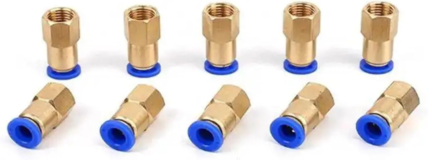 5pcs 4mm 6mm 8mm 10mm 12mm Tube 1/8'' Internal Thread Pneumatic Fitting Quick Joint Connector PCF4-16-1 8-1 10-1 pipe fitting(PCF8-1)