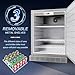 cureder 24 Inch Outdoor Refrigerator, Built-in Stainless Steel Beverage Beer Cooler Under Counter Fridge, Indoor/Outdoor Refrigerator with 3 Shelves for Patio Kitchen and Commercial Use