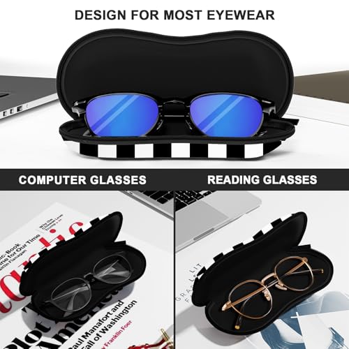 Image of Sunglasses Soft Case, Ultra Light Portable Neoprene Zipper Glasses Case for Men Women