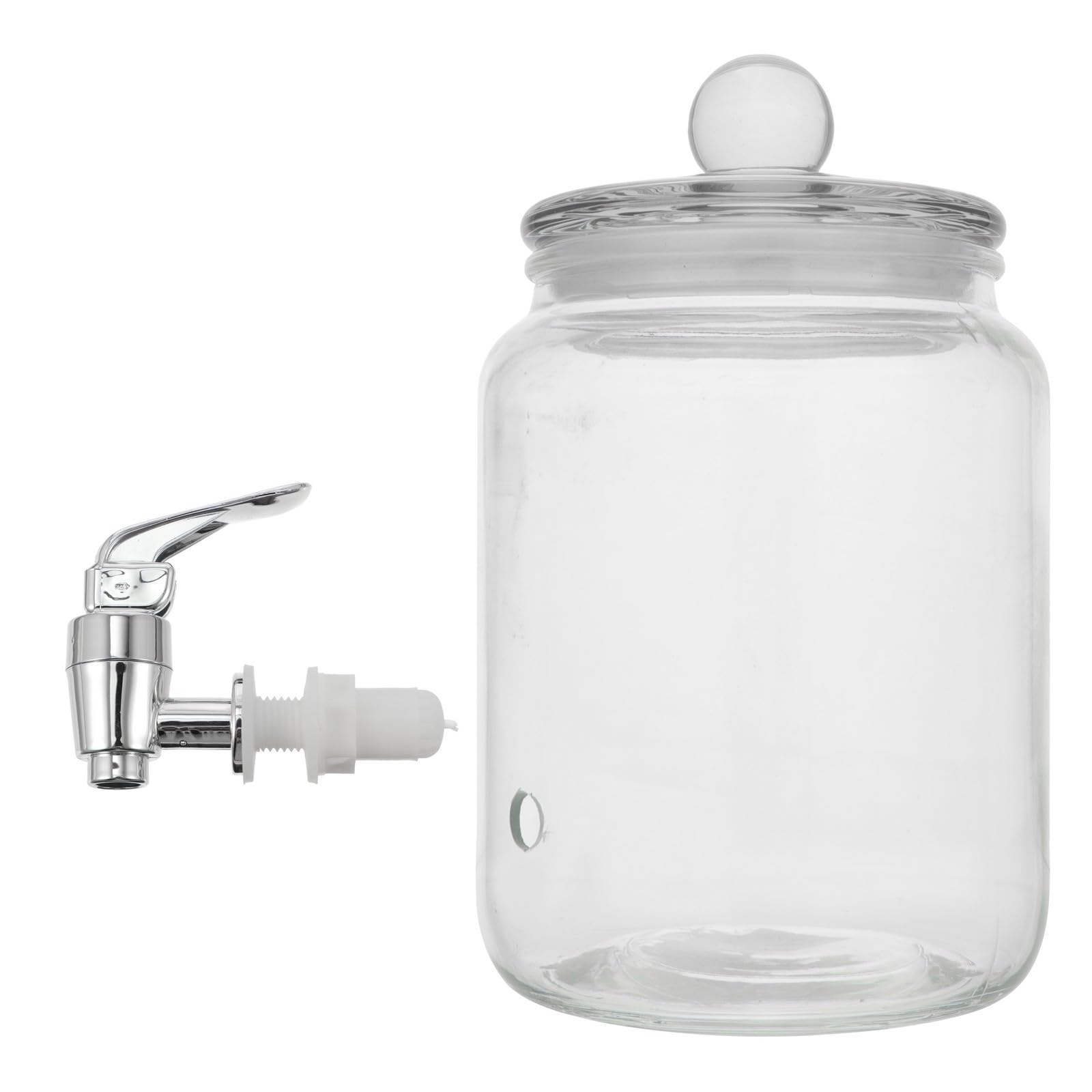 Distributeur de Boissons pour Stocker et Robinet en Verre Classique Design Élégant Rhum et Adapté aux Fêtes et Mariages