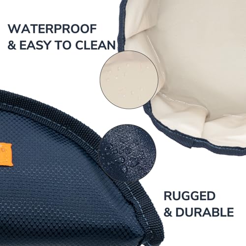 LumoLeaf Reisenapf Hund Tragbar 2 Stück Große Trinknapf Hund für unterwegs Faltbarer Leicht Fressnapf Wassernapf für Hunde Haustiere (1 Stück (Weiß))