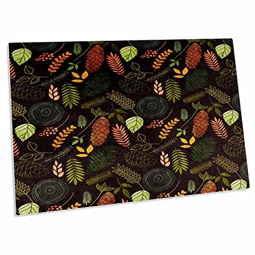 3dRose desk pad floral otoño 23 x 16 pulg miniatura 1