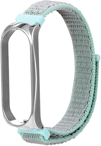 Miniatura 2 de pulseras compatibles con Xiaomi Mi Band 6, pulsera de repuesto de nailon para mujer y hombre, ajustable, de 5,5 a 8,1 pulgadas, con marco de metal,