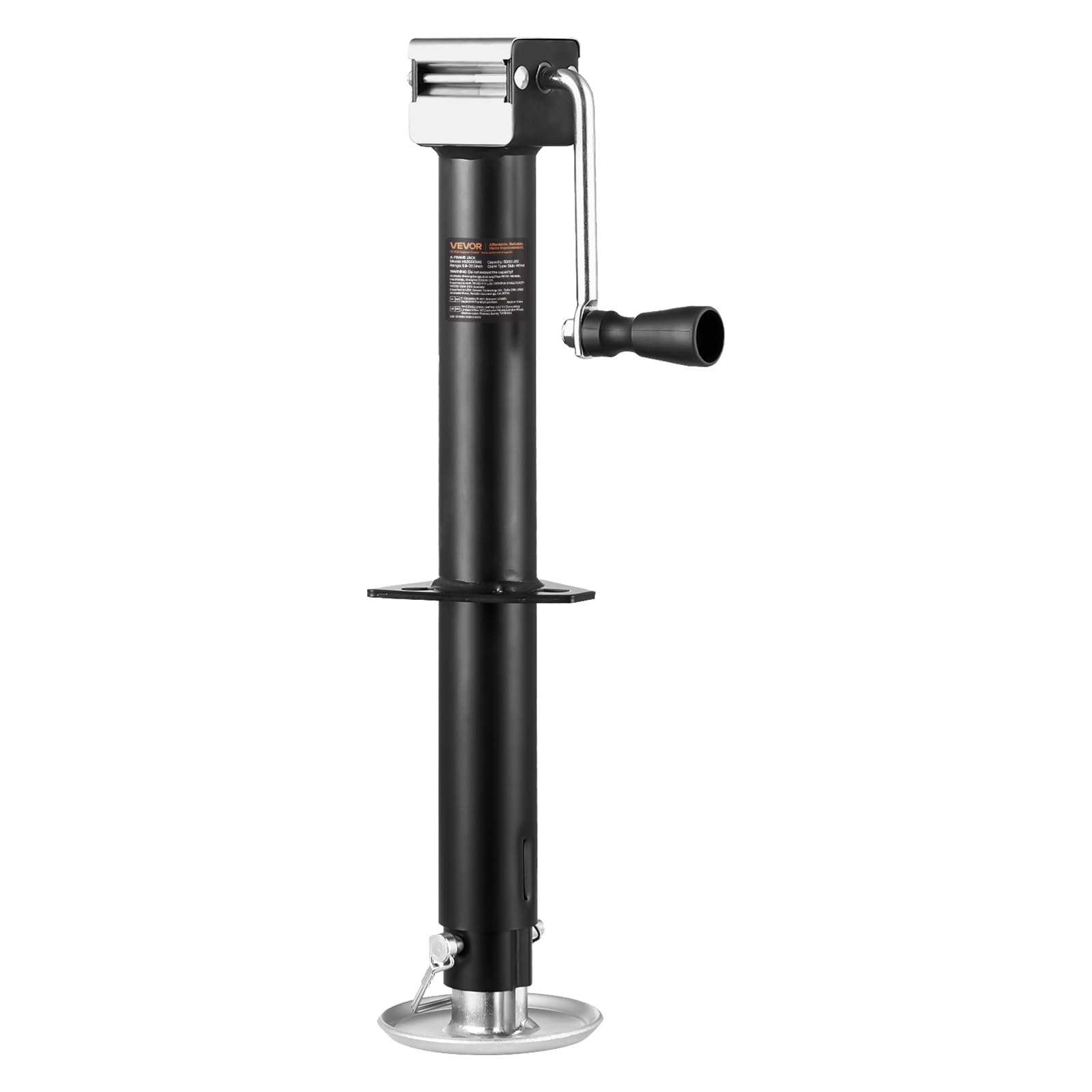 VEVOR 5000 lbs A-Frame Trailer Jack – 15in Travel