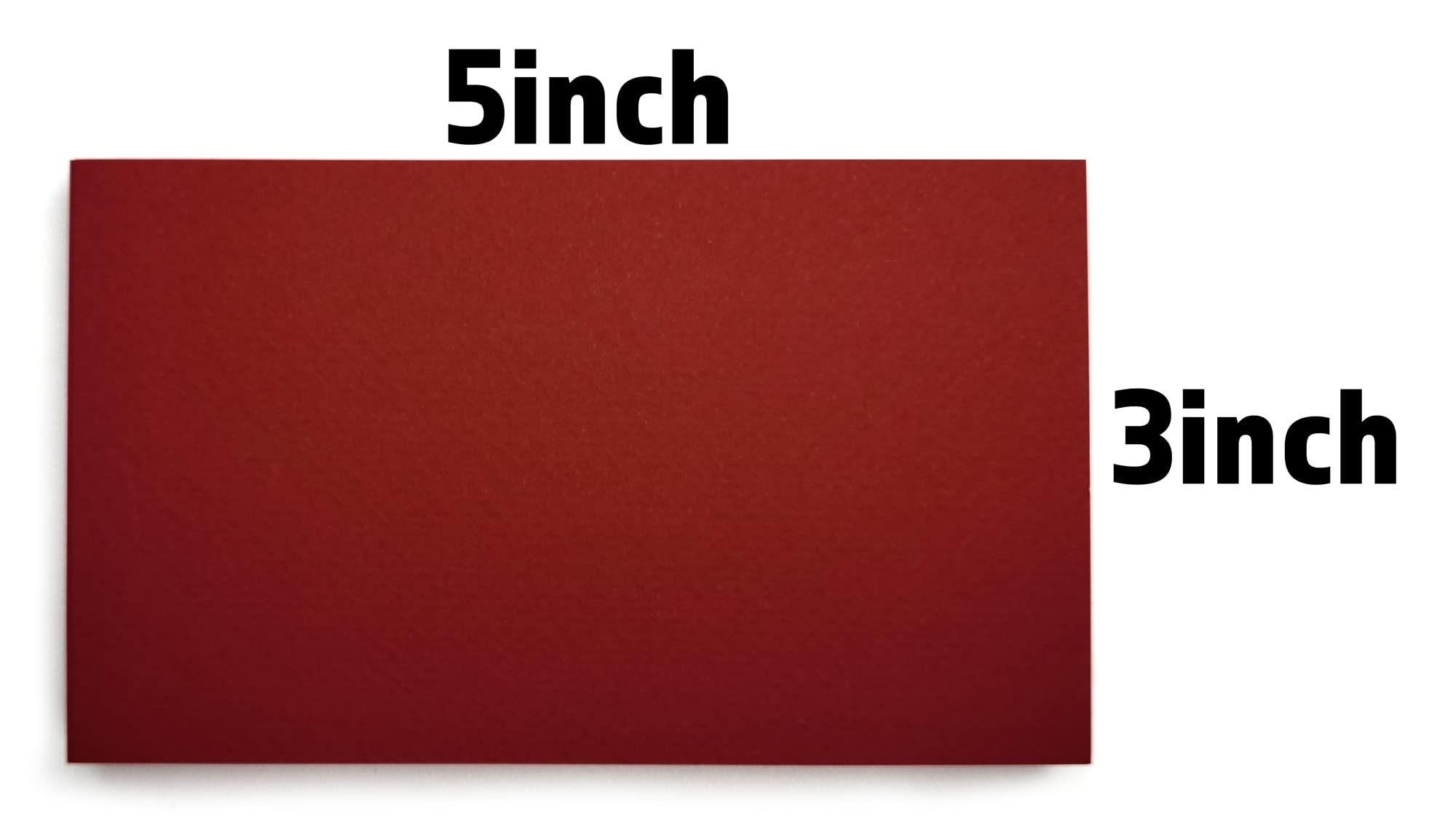 PPAPPAPPIYO Set Of 50 Blank Index Cards - 3x5 Inches, 180gsm Thick Paper, Red Color - View #11