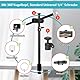 JEBUTU OS01 Tischstativ Overhead Stativ Handy, 32.5-55cm Einstellbar Kamera Halterung für Klein Kamera, klemmstativ mit Flexible Arm & 1/4 Kugelkopf für Webcam, Ringlicht, Live Streaming