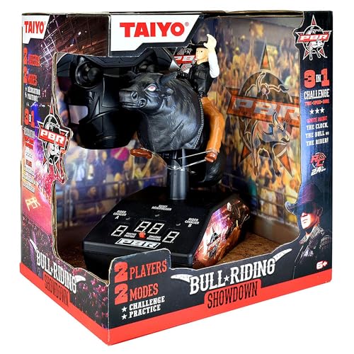 Taiyo: PBR - Bull Riding Showdown - Radio Controlled Realistic Riding Simulation, 2 Game Modes: Challenge & Practice, Cowboy & Bull Figure, Licensed