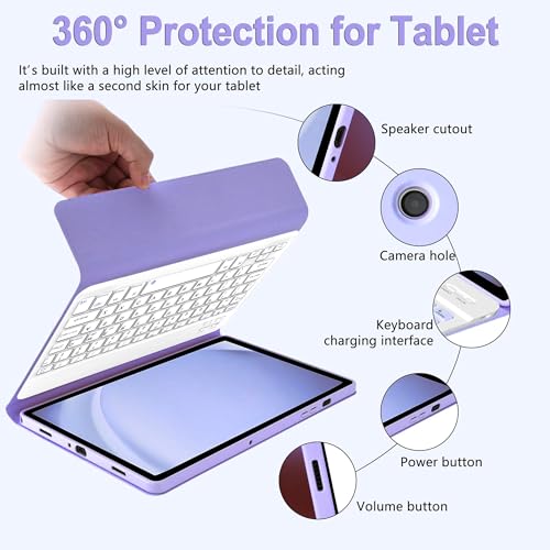 Amouogoey SAMSUNG GALAXY TAB A9+ CASE Keyboard Case For Samsung Galaxy Tab A9 Plus 5G 11 Inch 2023 thumb #2