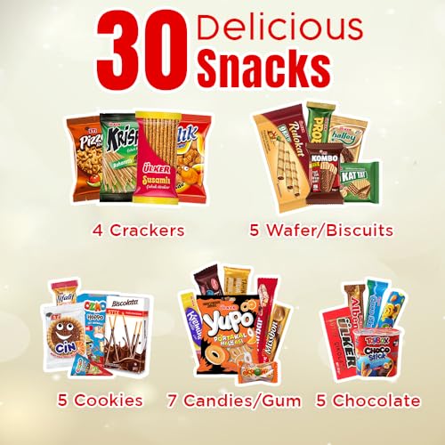 International-Snack-Box-30-Pcs-Premium-Foreign-Rare-Snack-Food-Gifts-with-Suprise-ItemEuropean-Snacks-for-Adults-and-Kids-for-Easter-Day