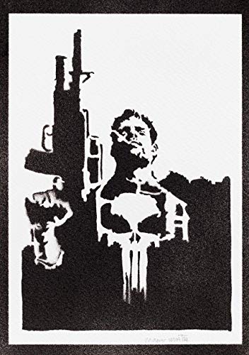 Poster The Punisher Affiche Punisseur Handmade Graffiti Street Art - Artwork