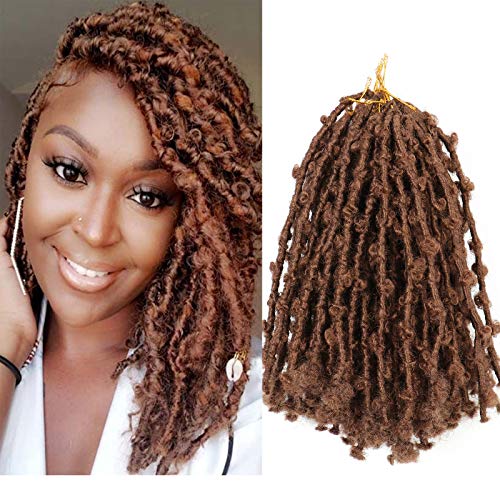 XQHAIR 12 Inch Butterflies Locs Crochet Hair 6 Packs Distressed Faux Locs Crochet Hair Pre-looped Crochet Braids (12 INCH, 30#)