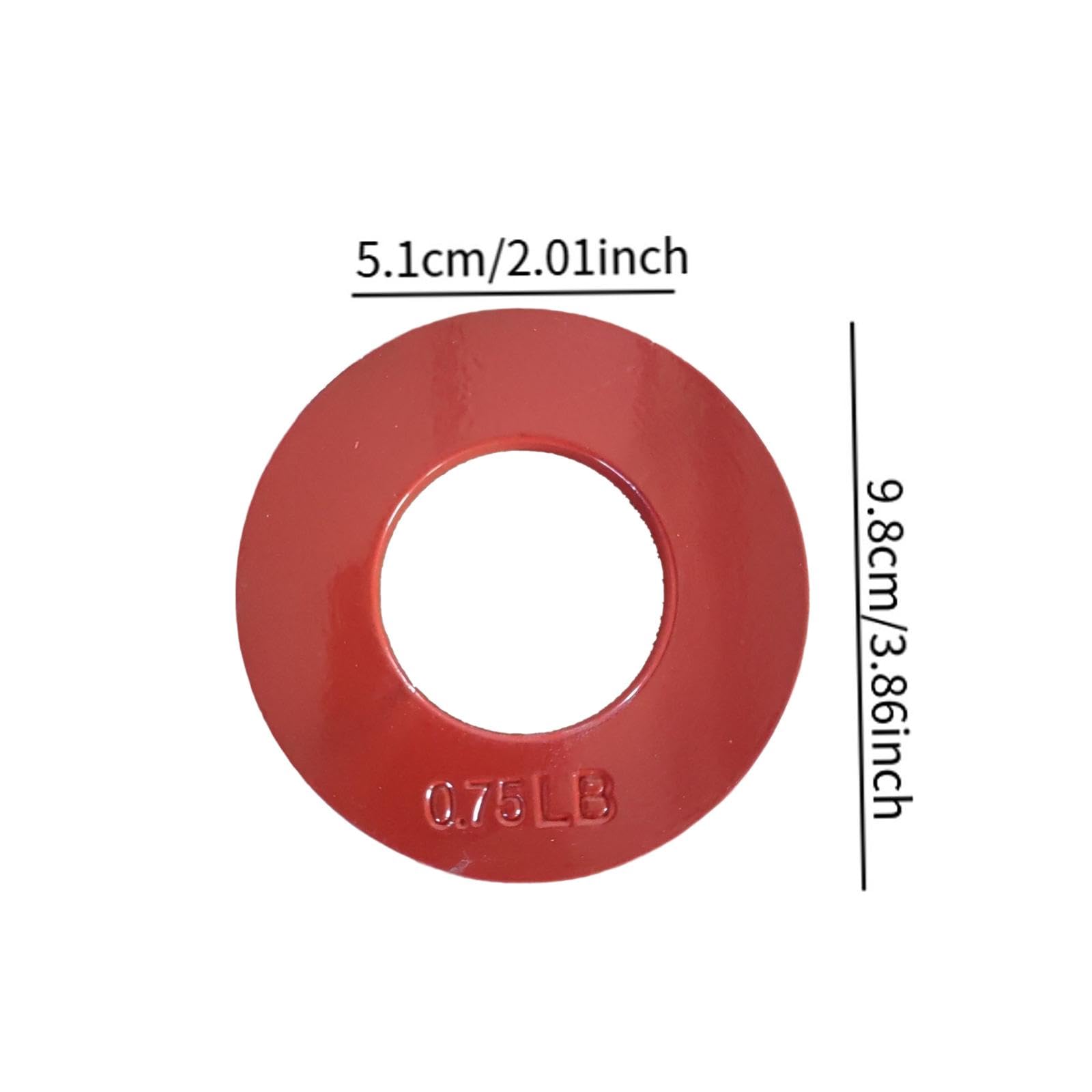 Menolana 2Pcs Fractional Weight Plates Small Change Plates Gym Supplies Color Coded for Workouts Compact Convenient Use Professional, red 0.75LB