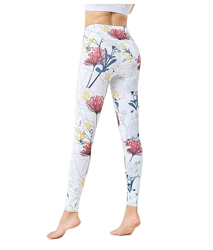 YOGALOVE（ヨガラブ） ヨガウェア レギンス レディース ヨガパンツ 柄 ヨガレギンス 花柄 ストレッチ ホットヨガ パンツ 速乾 ヨガスパッツ ９分丈 の商品画像 7