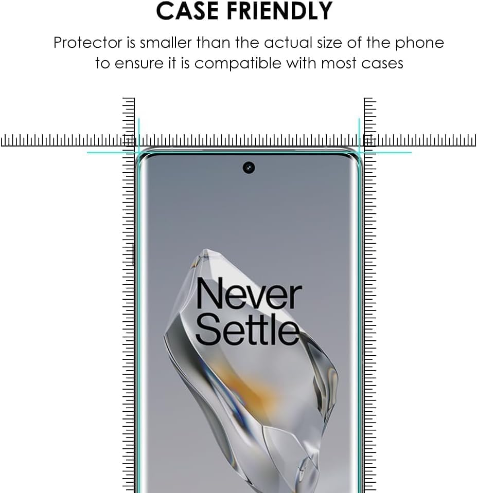 Image of AVOAR - (Pack 1 Pack 1 Perfect - Fits Design Curved Tempered Glass Screen Protector For OnePlus 12R | UV Tempered Glass Protector For OnePlus 12R - 9H Hardness /HD /Fingerprint Working