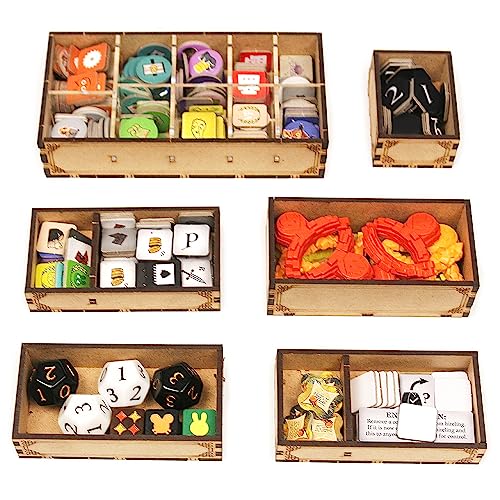 Image of TowerRex Organizer for Root Board Game and Underworld, Riverfolk, Marauder, Clockwork Expansions, Storage Insert, Accessories Upgrade
