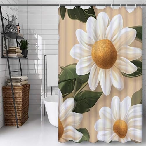 Rideau de douche imperméable et lavable en machine tissu polyester Y#168