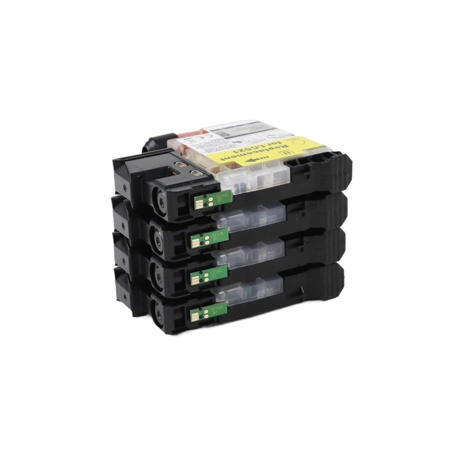 Set cartuccia d'inchiostro LC521 con chip,compatibile con Brother stampanti