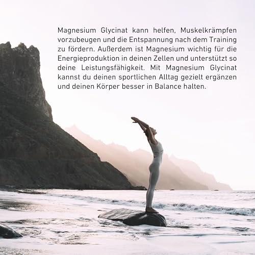 Spacegarden – 60 Magnesium Glycinat Kapseln – Hochdosiert & gut verträglich – 400 mg Magnesium Glycinat & 72 mg Magnesium pro Kapsel – Muskel & Entspannung-Unterstützend, Vegan