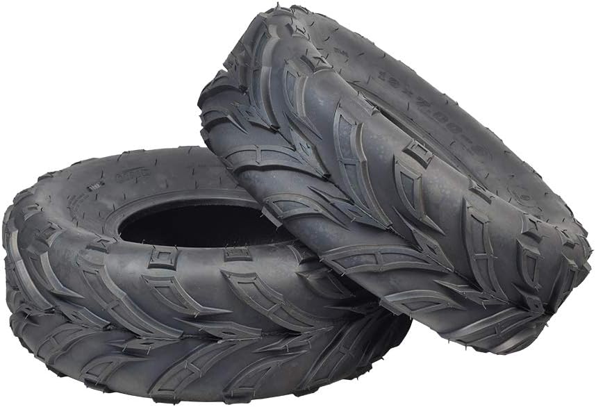 AlveyTech 19x7.00-8 Off-Road Mini Bike Tires (Set of 2) (QD116 V-Tread)