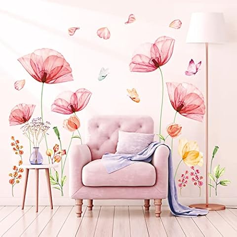 DECOWALL SG-2206 Stickers Muraux Fleurs Cover