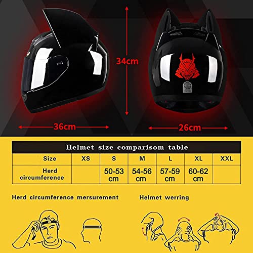 Casco Bluetooth per Moto da Ragazza, Orecchie di
