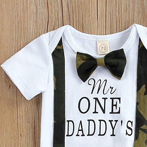 Buy Baby Boy Clothes Daddy's Mr One Sayings Top Printed Romper