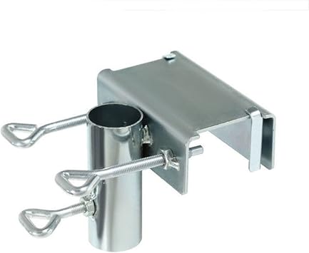 Patio Umbrella Holder, Stainless Steel Parasol Holder Umbrella Clamp Mount/Bracket Fixed Clip for Deck Railing, Fences,DocksA