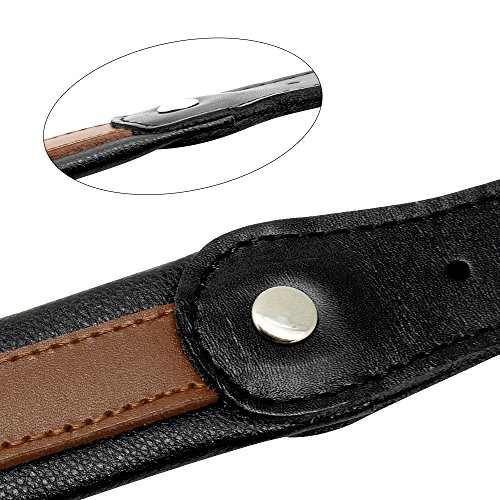 Pet Artist Hundehalsband aus Leder, mit Namensschild, personalisierbar, für große Hunde, Größe M/L/XL in Schwarz, Blau, Braun, Hot Pink, Rot und Lila