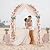 Garden Arch Arbor, 7FT Wedding Arch Stand, Steel Frame Arch for Wedding Ceremony, Garden Arch Trellis for Climbing Plants Outdoor, Decorations Pergola for Garden, Black