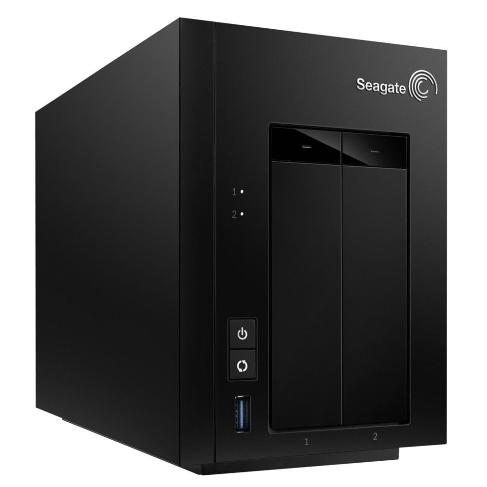 Seagate 10TB NAS 2 Baie (2X 5TB Disque Dur NAS) - réseau Bureau Stockage connecté (1.2GHz, 512 Mo de RAM, Gigabit Ethernet)
