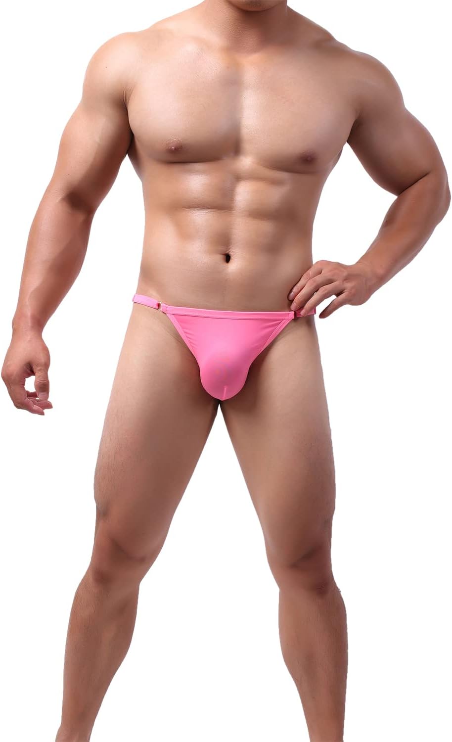 MuscleMate Men's Thong Bikini Underwear, Hot Men's Thong G-String T-Back Underwear, Adjustable Size. - Image 3